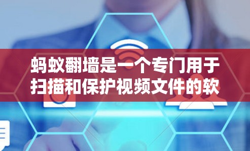 蚂蚁翻墙是一个专门用于扫描和保护视频文件的软件，旨在保护隐私。以下是关于蚂蚁翻墙的详细信息
