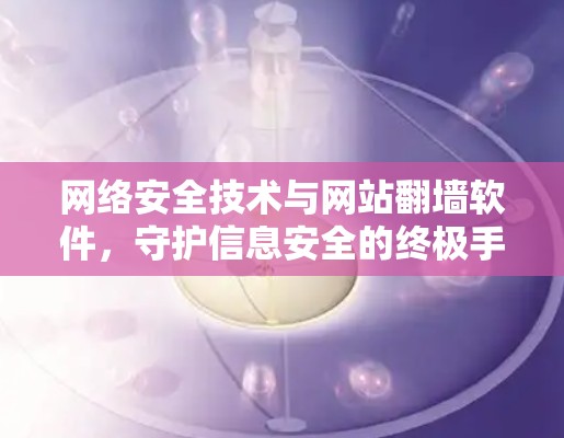 网络安全技术与网站翻墙软件，守护信息安全的终极手段