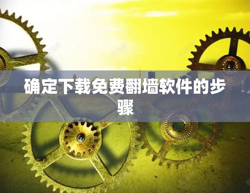 确定下载免费翻墙软件的步骤
