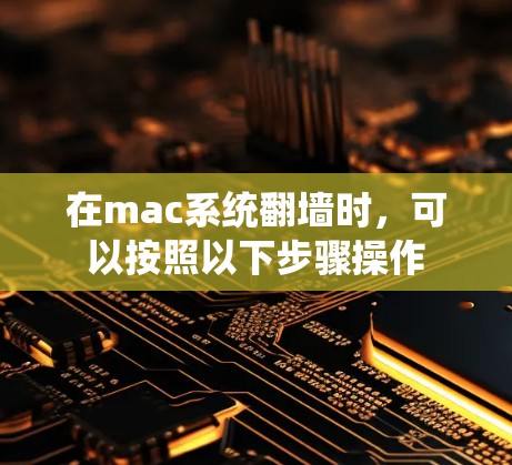 在mac系统翻墙时，可以按照以下步骤操作