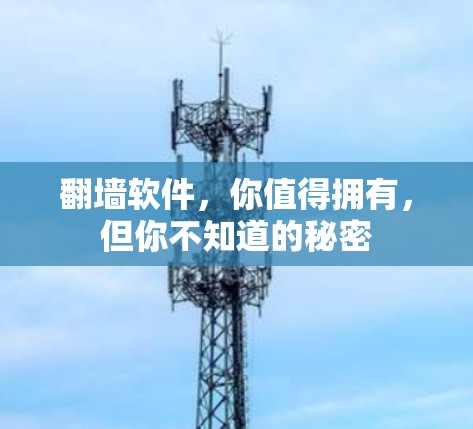 翻墙软件，你值得拥有，但你不知道的秘密