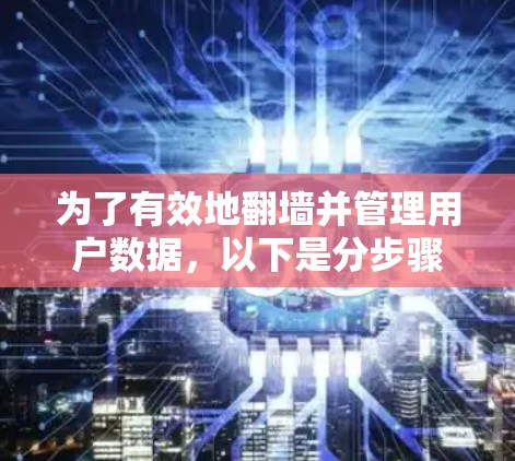 为了有效地翻墙并管理用户数据，以下是分步骤的建议