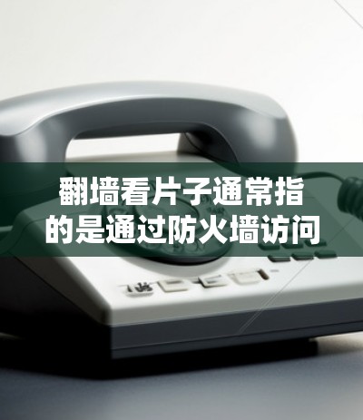翻墙看片子通常指的是通过防火墙访问外部网站或设备来获取资源，这可能涉及安全问题，尤其是如果访问的是远程服务器或外部存储。以下是一些常见软件或工具，可以帮助你管理或监控网络访问