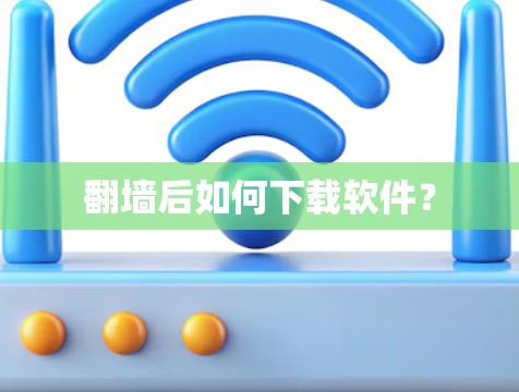 翻墙后如何下载软件？