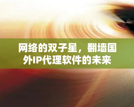网络的双子星，翻墙国外IP代理软件的未来