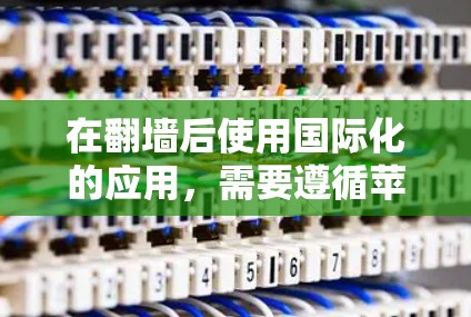 在翻墙后使用国际化的应用，需要遵循苹果设备的使用规范，确保应用能够正常访问和运行。以下是一些实用的步骤和建议