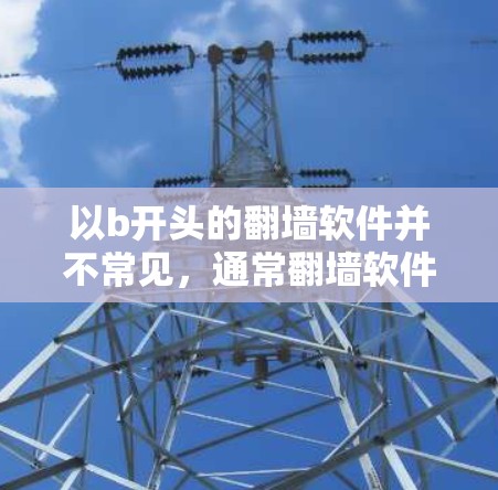 以b开头的翻墙软件并不常见，通常翻墙软件的名称是以n开头，比如NetMask、NetMask 2等。如果用户指的是某些特定软件，可能需要提供更多背景信息，以便更好地帮助用户