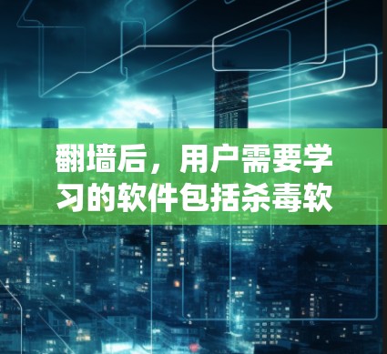 翻墙后，用户需要学习的软件包括杀毒软件、网络工具、日志管理工具、文件管理工具和系统优化工具。以下是详细的步骤说明