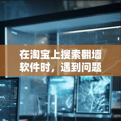 在淘宝上搜索翻墙软件时，遇到问题需要采取以下步骤