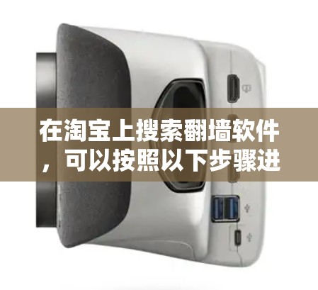 在淘宝上搜索翻墙软件，可以按照以下步骤进行