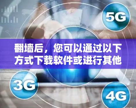 翻墙后，您可以通过以下方式下载软件或进行其他操作