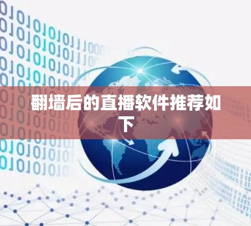 翻墙后的直播软件推荐如下