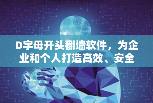 D字母开头翻墙软件，为企业和个人打造高效、安全的通信解决方案