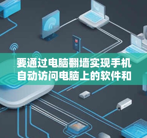 要通过电脑翻墙实现手机自动访问电脑上的软件和插件，可以按照以下步骤操作