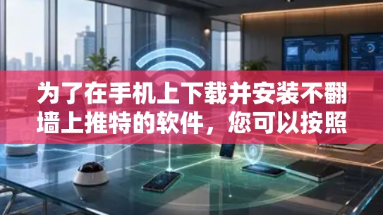 为了在手机上下载并安装不翻墙上推特的软件，您可以按照以下步骤操作