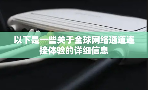 以下是一些关于全球网络通道连接体验的详细信息