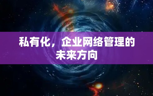私有化，企业网络管理的未来方向