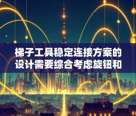 梯子工具稳定连接方案的设计需要综合考虑旋钮和螺钉连接的稳定问题，同时考虑梯子的整体结构和安装维护。以下是一些具体的方案