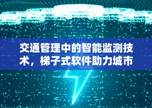 交通管理中的智能监测技术，梯子式软件助力城市交通