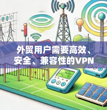 外贸用户需要高效、安全、兼容性的VPN连接方案，以确保在实时视频会议、直播、文件传输等场景下的良好体验。以下是对外贸VPN连接方案的详细分析和建议