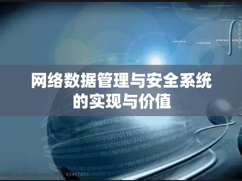 网络数据管理与安全系统的实现与价值